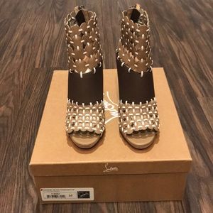 Christian Louboutin Open Toe Booties
